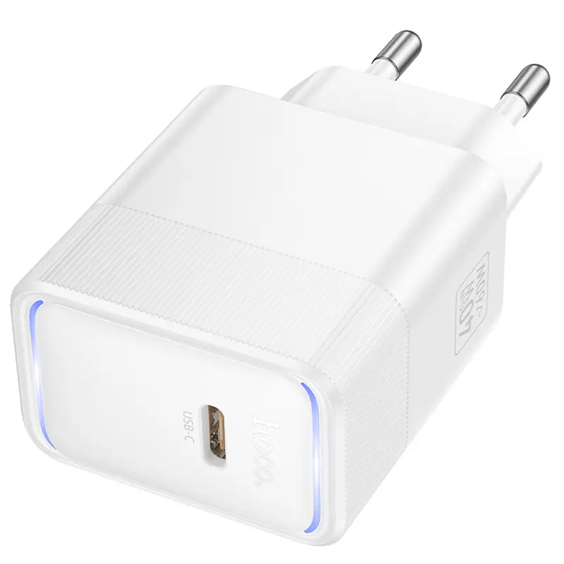 Мережевний зарядний пристрій Hoco CS113A Lounge PD40W 1USB-C White - фото 4