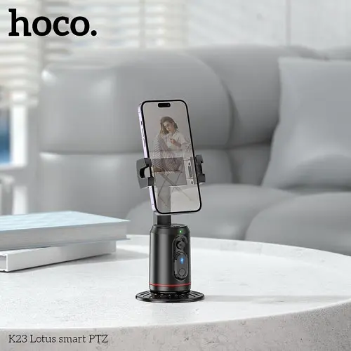 Смарт-Штатив HOCO K23 Lotus smart PTZ чорний - фото 3