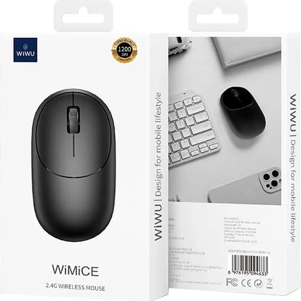 Миша WiWU WiMiCE WM107 Black (6976195096781) [134209] - фото 6