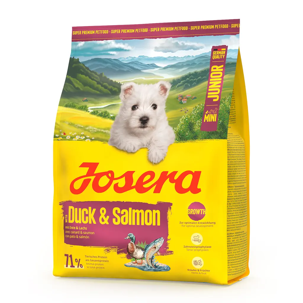 Сухий корм для собак Josera Mini Junior Duck & Salmon 900 г - фото 2