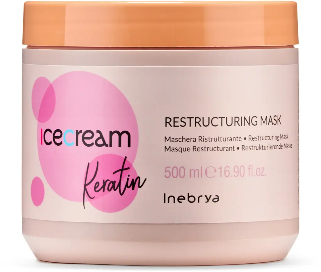 Маска восстанавливающая Inebrya Keratin Restructuring Mask с кератином 500 мл - фото 2
