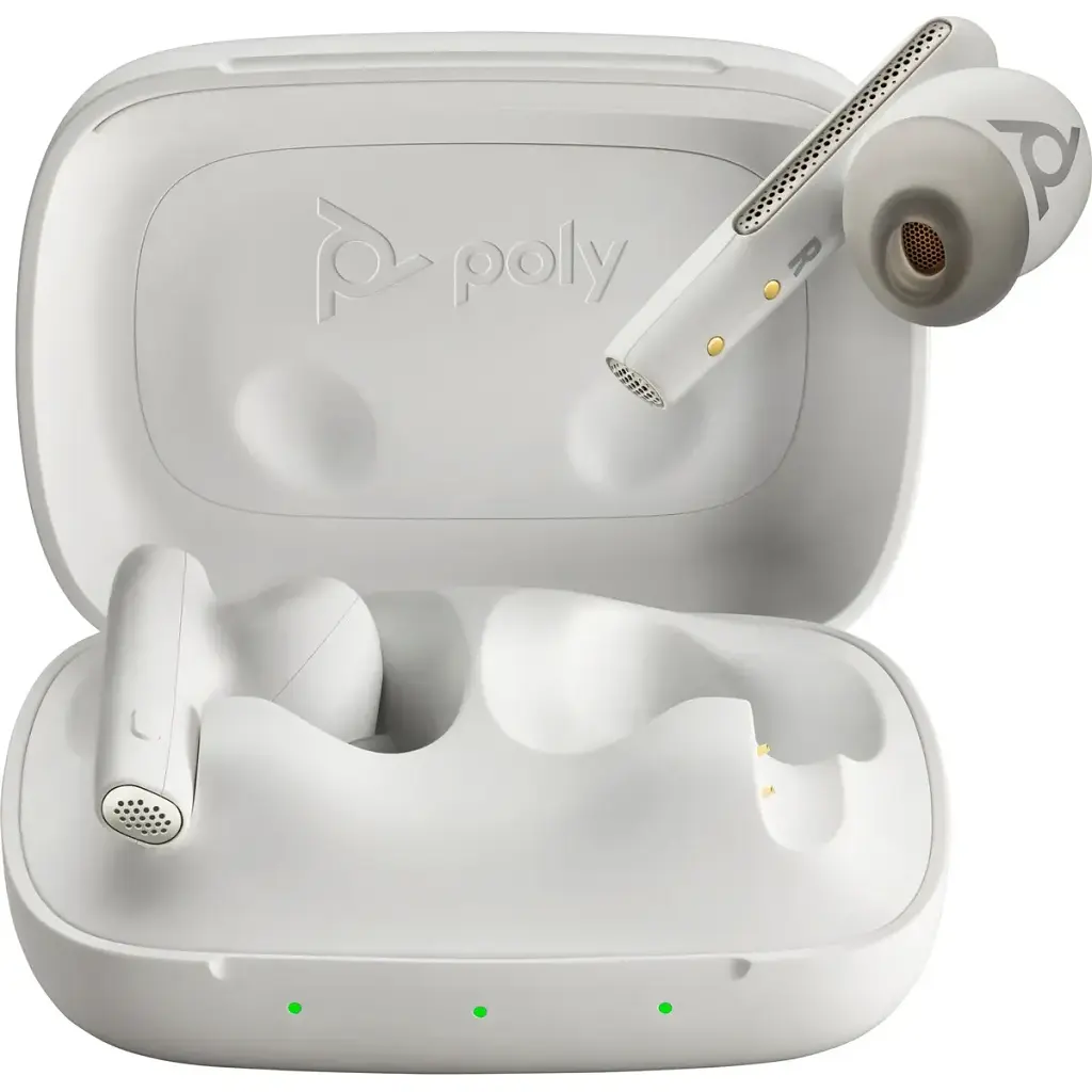 Наушники TWS Poly Voyager Free 60 Earbuds + BT700C + BCHC White - фото 4