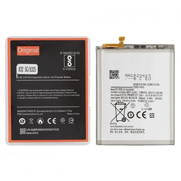 Аккумулятор оригінал Samsung EB- BA426ABY A325 Galaxy A32 5G/ A426 Galaxy A42 5G/ A725 Galaxy A72 - фото 2