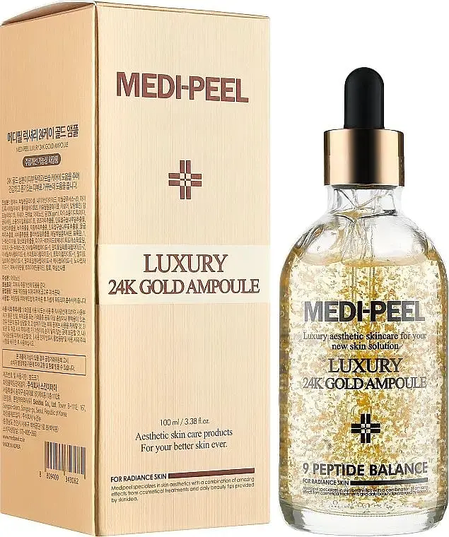 Антиоксидантна сироватка для обличчя 100 мл Medi Peel Luxury 24K Gold Ampoule - фото 2