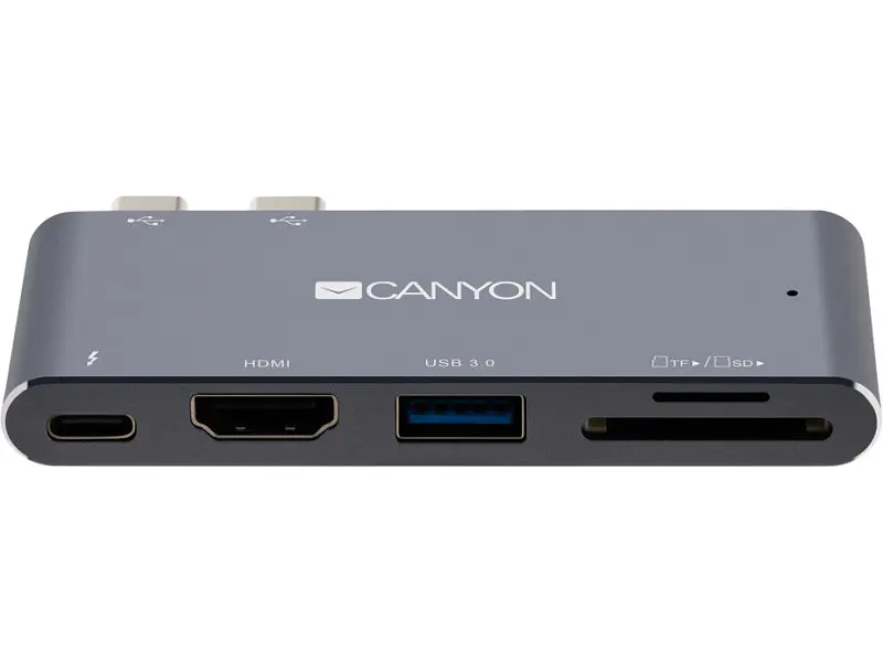 Док-станція для ноутбука Canyon Docking Station with 5 port, Thunderbolt 3 (CNS-TDS05DG) - фото 3