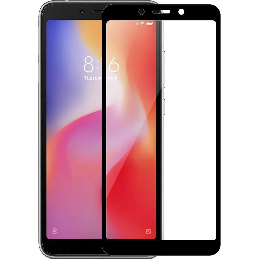 Скло захисне Xiaomi Redmi 6/6a 5D 9D Full Glue повного покриття - фото 4