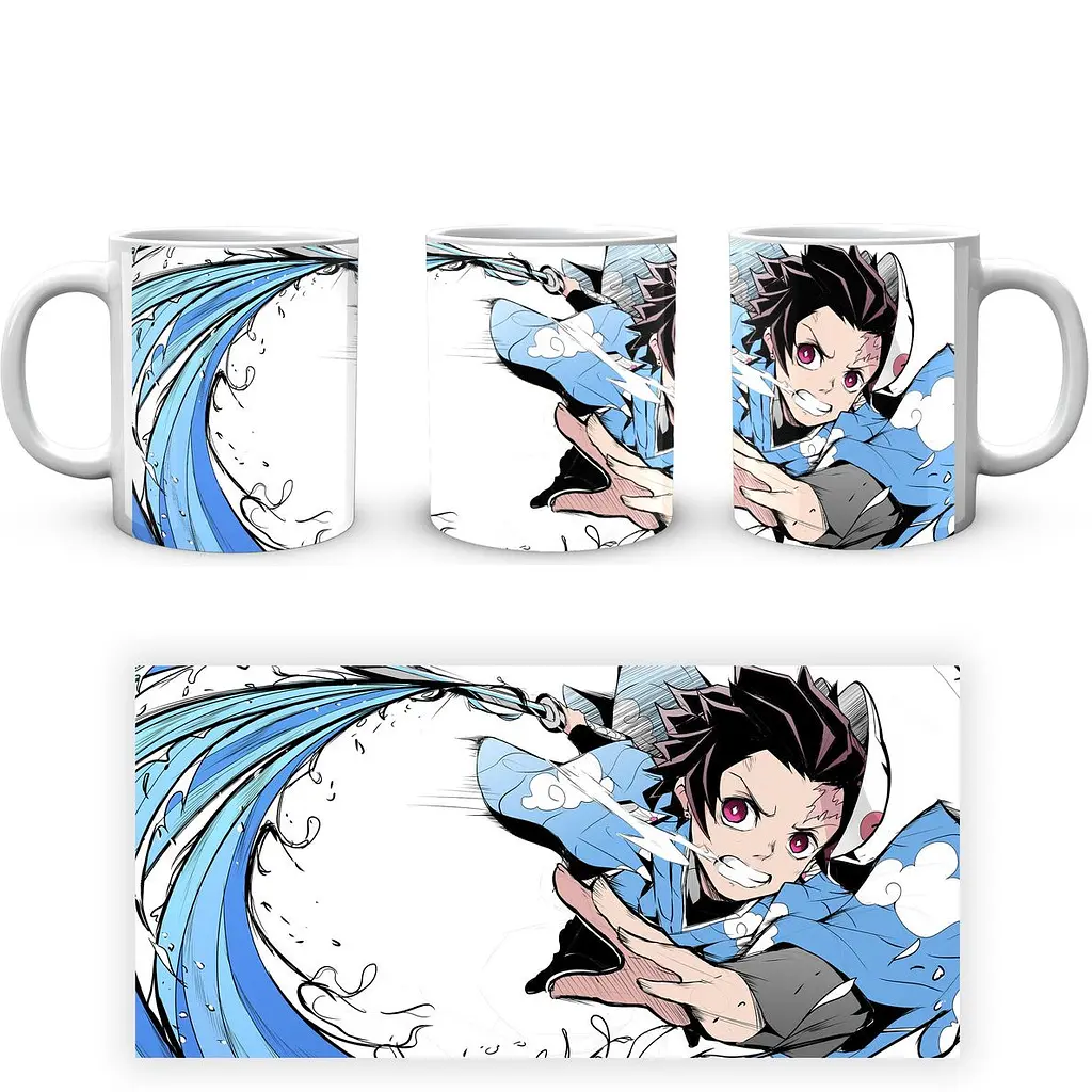 Кухоль GeekLand Kimetsu no Yaiba Клинок, який знищує демонів Танджиро KY 002.11 330 мл білий - фото 4