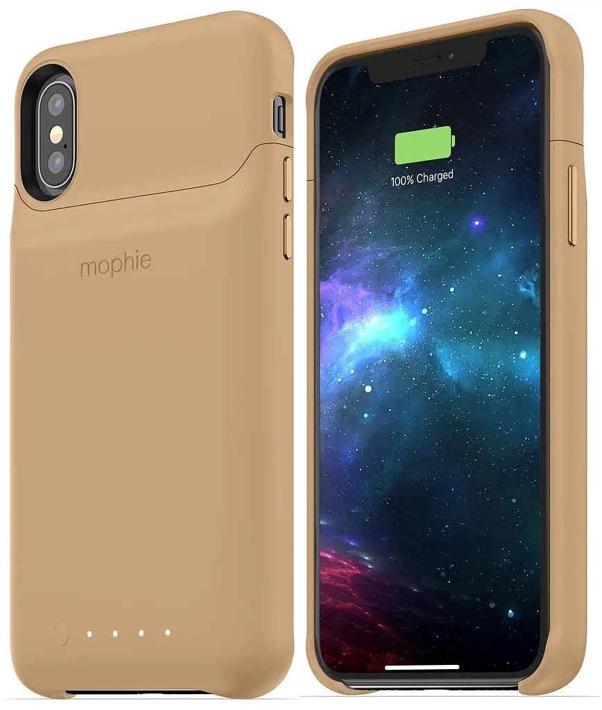 Чохол-акумулятор із бездротовою зарядкою Mophie Juice Pack Access Power Bank 2000 mAh для iPhone X/XS Gold