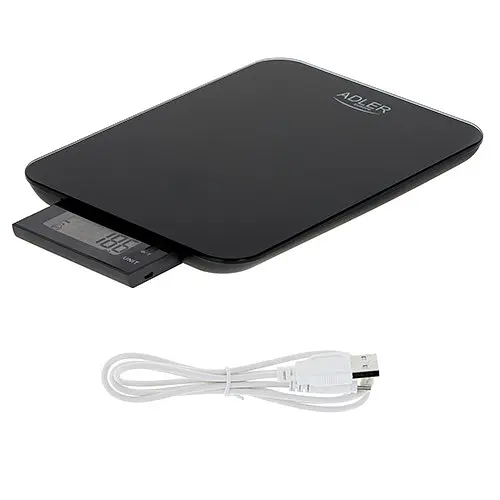 Ваги кухонні Adler AD 3167 black USB - фото 2