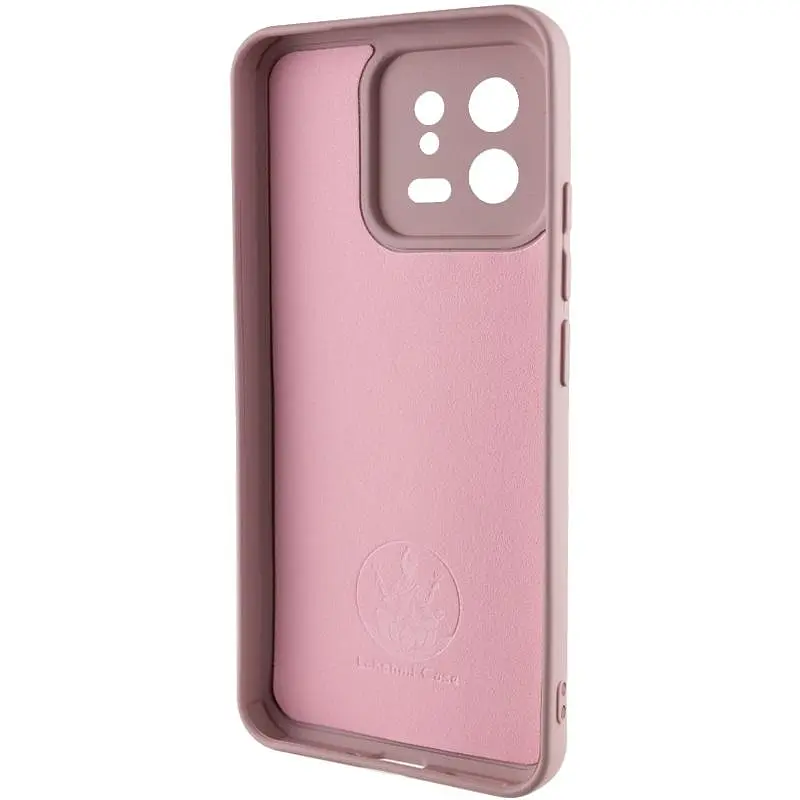Чехол TPU GETMAN Liquid Silk Full Camera для Xiaomi 13 Pro Розовый / Pink Sand - фото 4