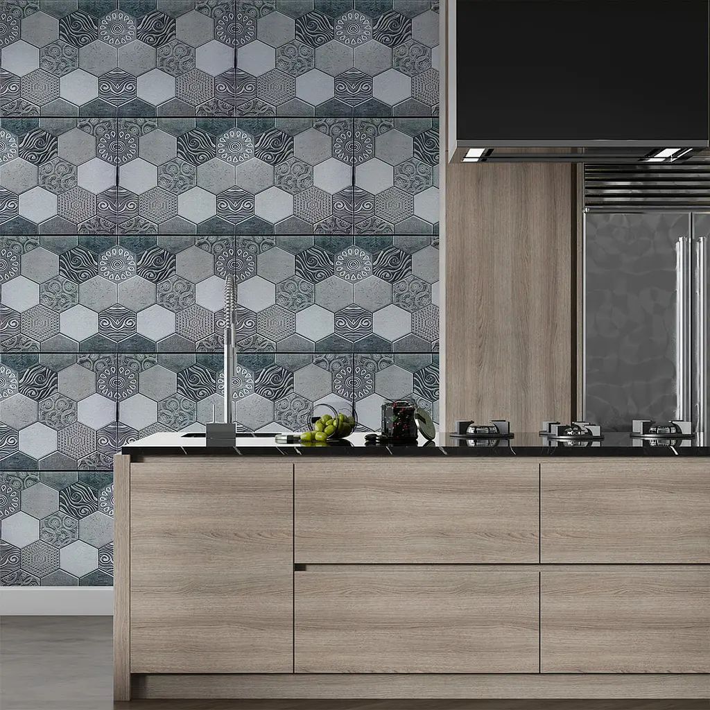 Декоративна ПВХ панель стільника Абстракція Sticker Wall 960х480х4мм (1041) - фото 5