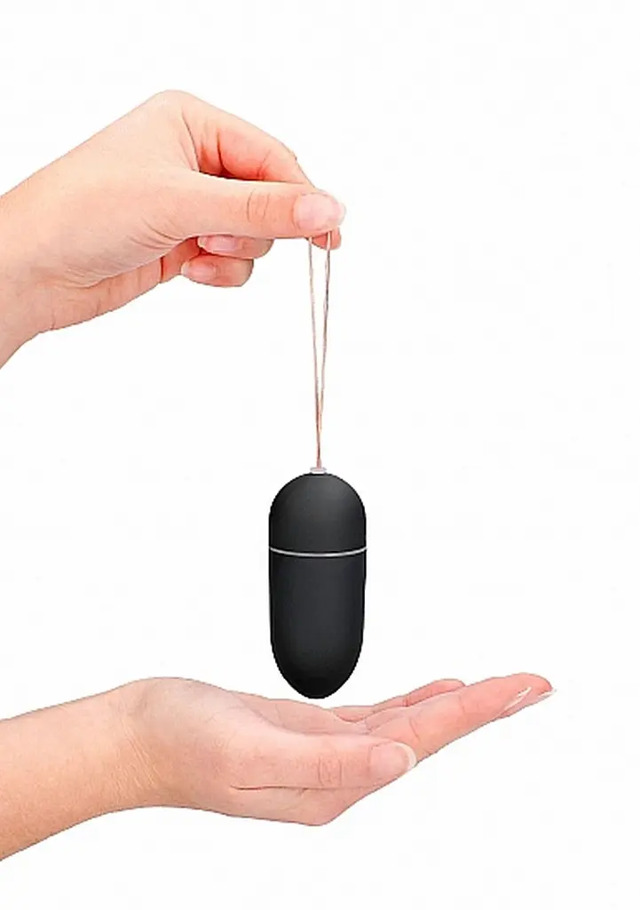 Віброяйце ShotsToys Remote Vibrating Egg, 8 см (чорний) - фото 7