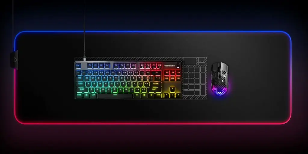 Клавіатура ігрова оптична SteelSeries Apex 9 TKL UA OptiPoint (64847) - фото 2