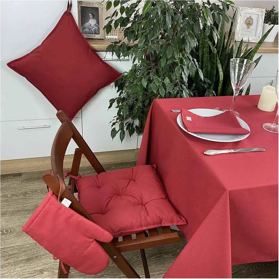 Скатертина Прованс 180х145 см бордо (21395) - фото 2