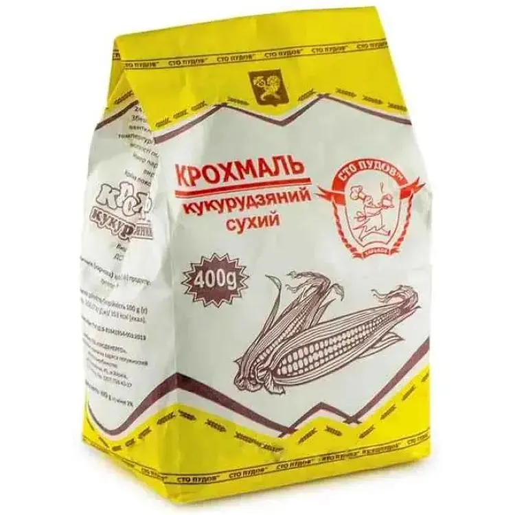 Крохмаль СТО ПУДІВ 400г кукурудзяний