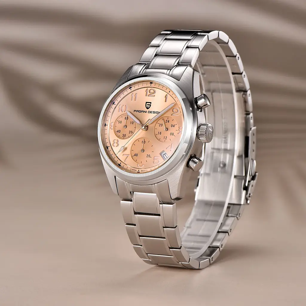 Наручний годинник жіночий PD-1773 Silver-Pink Pagani Design acs0031203 - фото 4