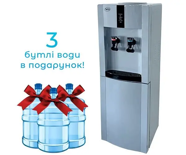 Кулер для води ViO X172-FEC з компресорним охолодженням та холодильником ВіО, сірий - фото 4