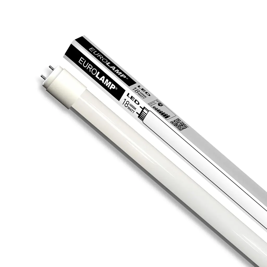 Лампочка Eurolamp Линейная светодиодная лампа EUROLAMP стекло 18W G13 (T8) 4000K 220V (LED-T8-18W/4000(скло)) - фото 2