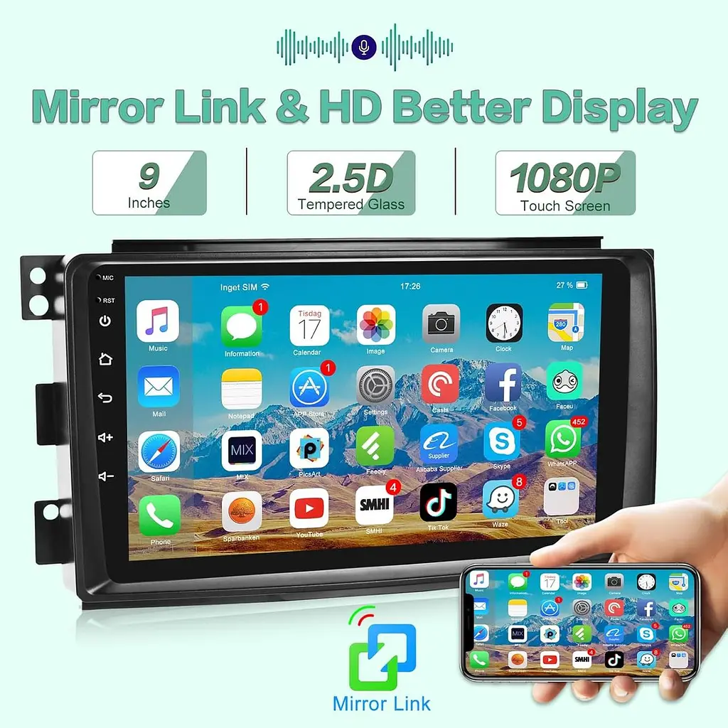 Автомагнітола Android 13 для Smart Fortwo 2005–2010 - фото 4