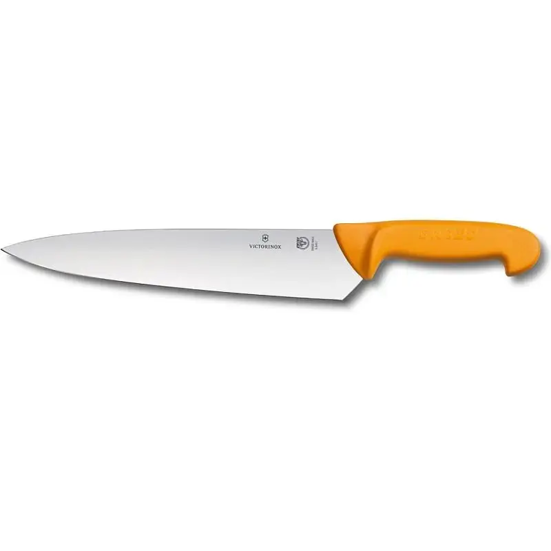 Кухонний ніж Victorinox Swibo Carving лезо 21см з жовт. ручкою - фото 2