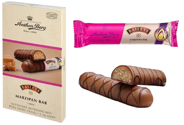 Батончики з марципаном Anthon Berg Marzipan Bar Baileys 7х33 г - фото 2