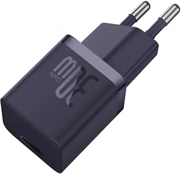 Мережевий зарядний пристрій Baseus GaN5 Fast Charger (Xiaomini) Type-C 30W CCGN070705 Purple - фото 2