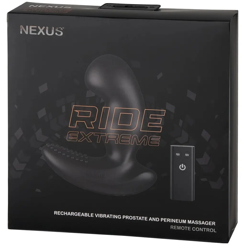 Масажер простати, 14,1 см (чорний) Nexus RIDE EXTREME Dual Motor Remote Control Prostate Vibrator - фото 7