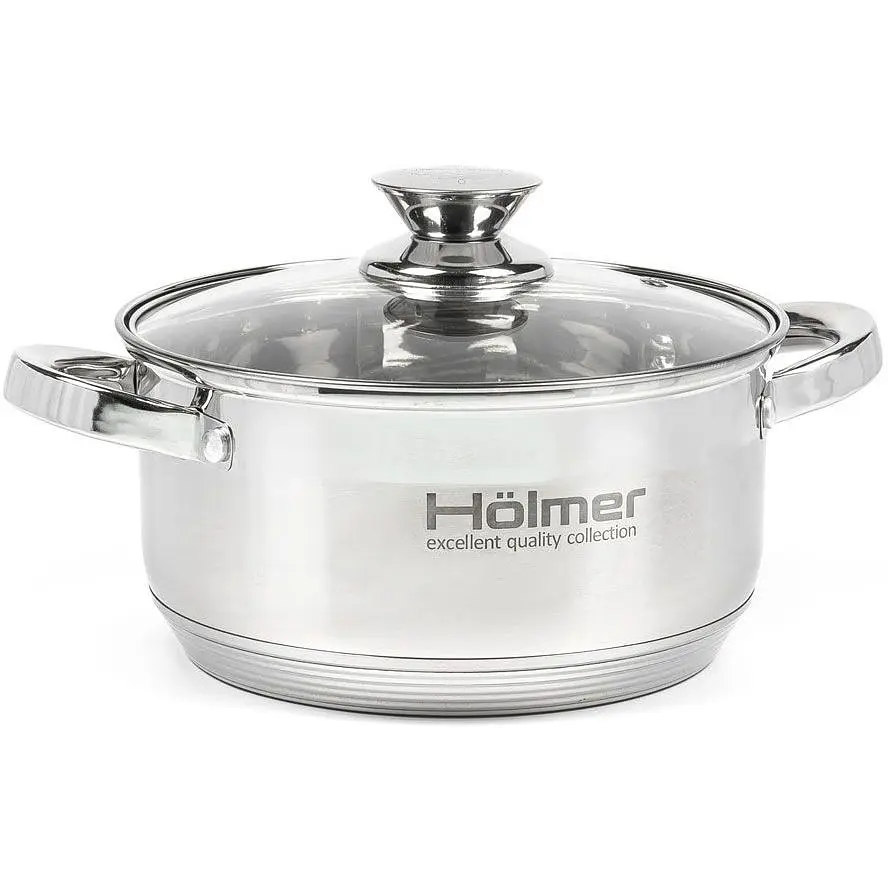 Набір каструль з кришками Holmer CS-1653-SS (CS-1653-SS) - фото 3