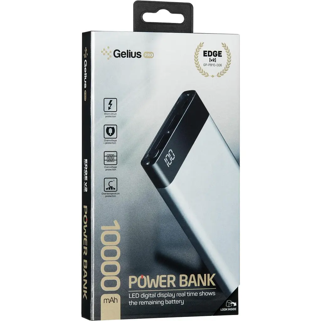 Дополнительная батарея Gelius Pro Edge (V2) GP-PB10-006 10000mAh 2.1 A Grey - фото 10
