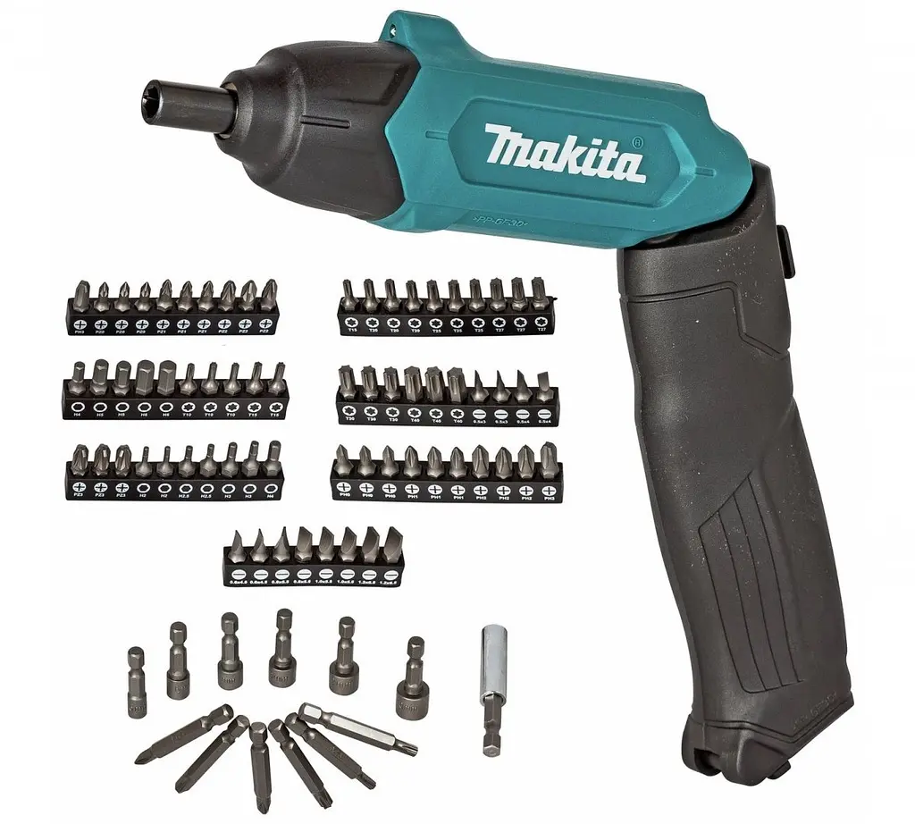 Викрутка акумуляторна з набором біт Makita DF001DW (4 Нм, 1/4", 3.6 В, USB) - фото 2