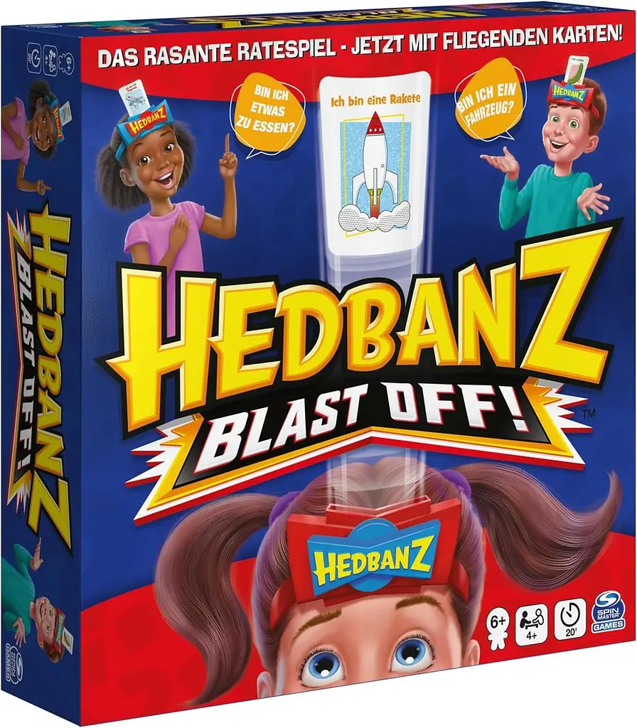 Настільна гра Хто Я? Spin Master Hedbanz Blast Off німецька версія для 4+ гравців від 6 років (SKU-204) - фото 8