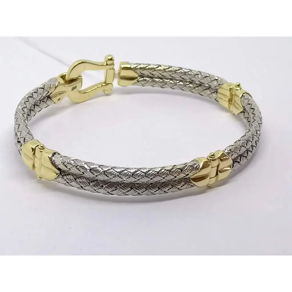 Золотий жорсткий браслет Столична Ювелірна Фабрика. 322495Ж - фото 2