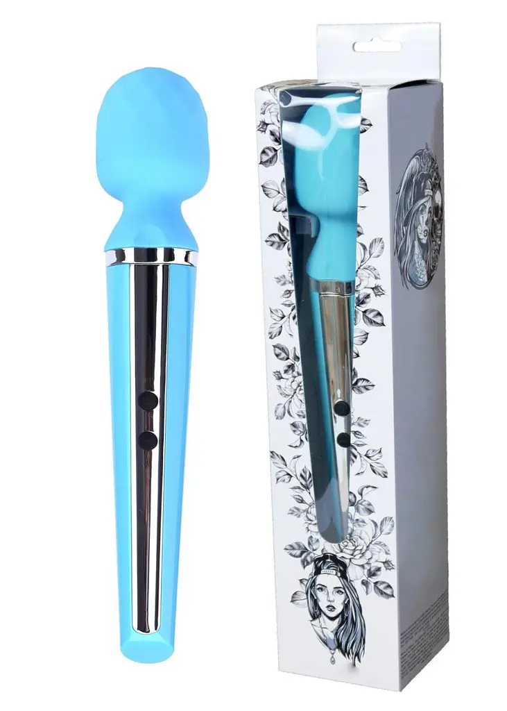 Вібромасажер B - Series Magic Massager Genius, 31.5 см (блакитний) - фото 5
