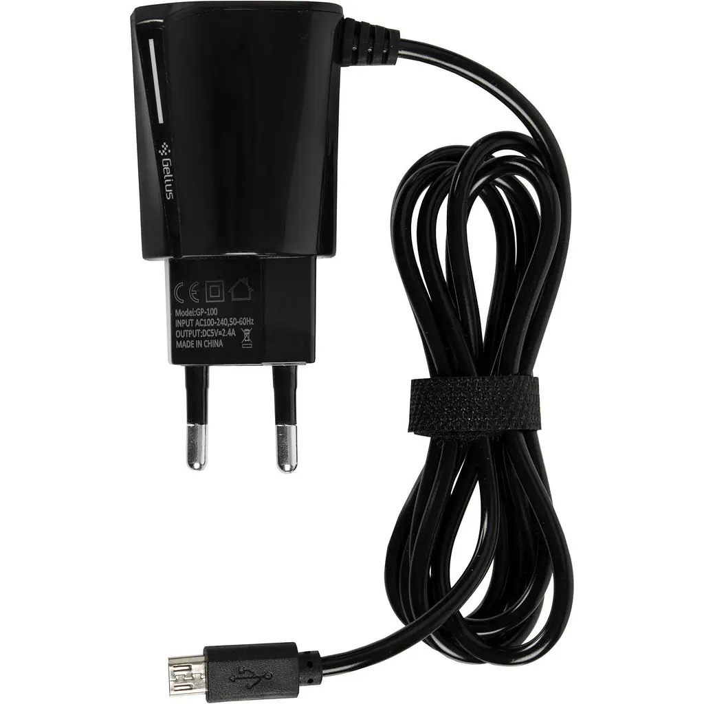 Мережевий зарядний пристрій Gelius Pro Edition Auto ID 2USB 2.4 A Black з кабелем XiaomicroUSB - фото 2