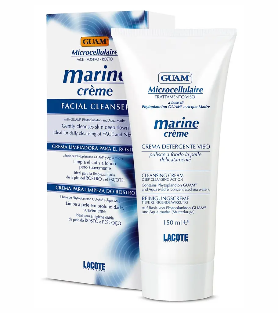 Мікроклітинний очищаючий і тонізуючий крем для обличчя Guam MicroCellulaire Marine Creme 150 мл