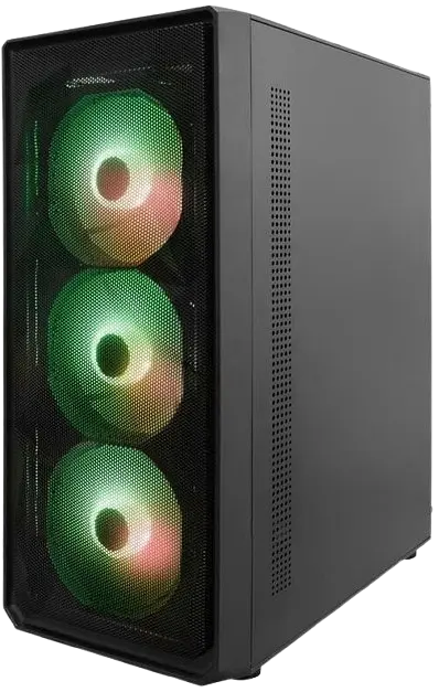 Корпус 1stPlayer FD3-BK-4F7 ARGB Black - фото 5