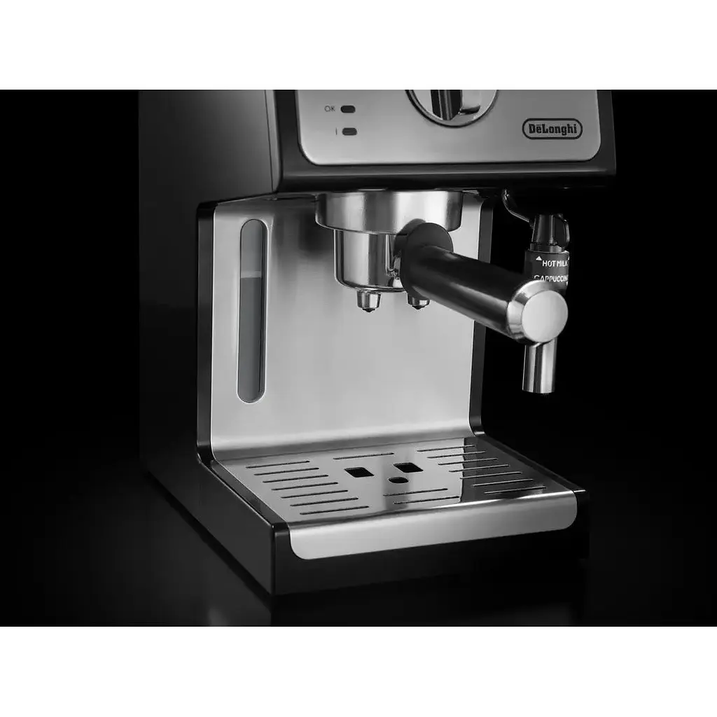 Кавоварка DeLonghi ECP 35.31 BK Steel еспресо з трубкою-капучинатором 15 бар - фото 8