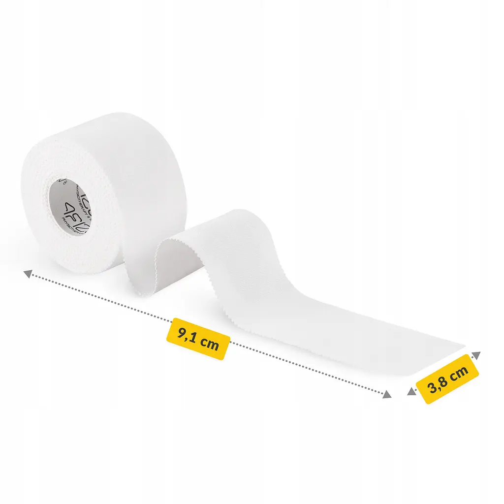 Стрічка (тейп) для пальців 4FIZJO Sport Tape 3.8 см x 9.1 м жорстка White (P-5905973400831) - фото 3