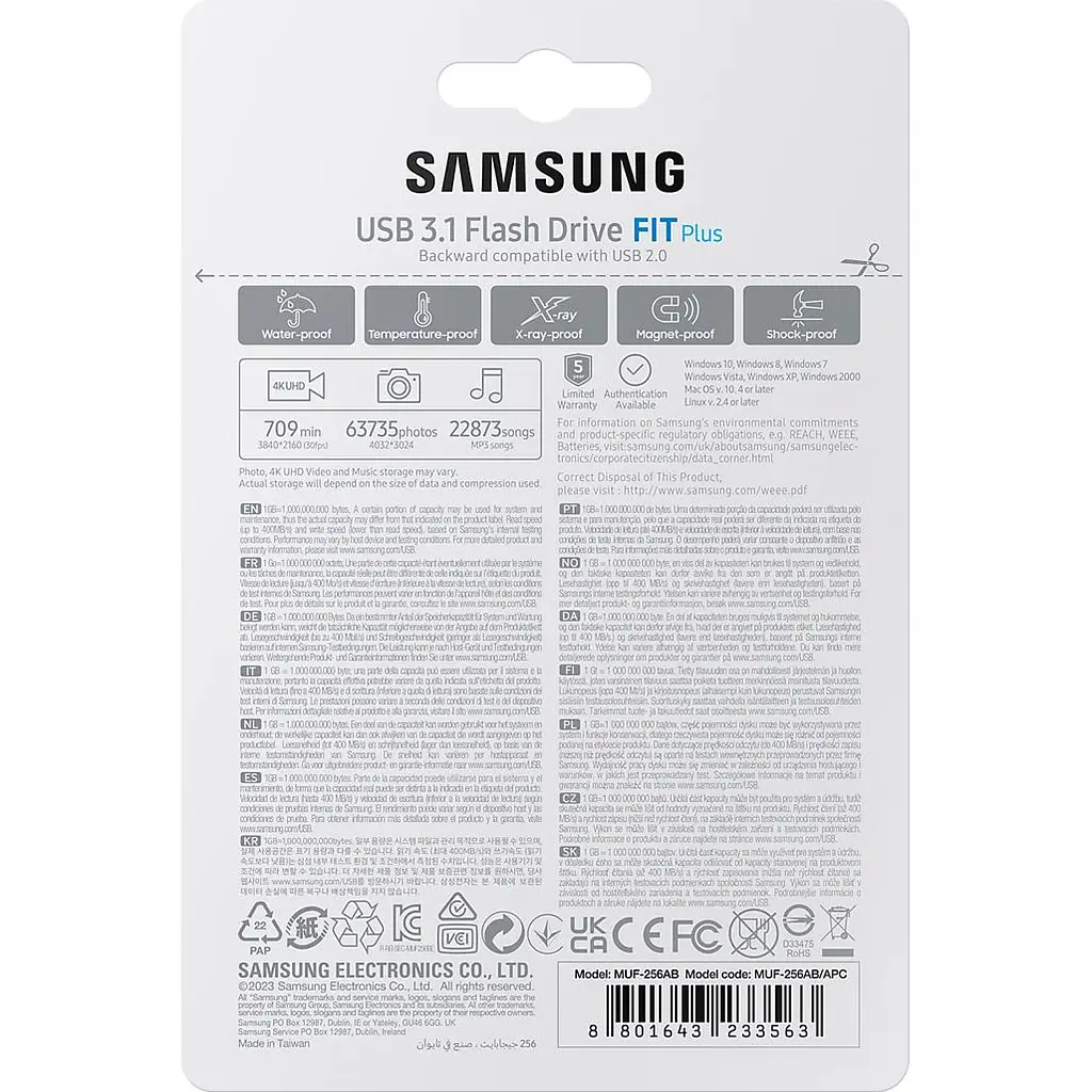 USB флеш-накопичувач Samsung Fit Plus 256GB USB-A 3.1 Gen 1 (MUF-256AB/APC) [114097] - фото 8