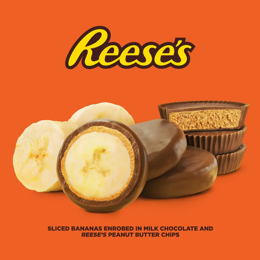 Цукерки Reese's Banana Slices in Milk Chocolate and Reese's Peanut Butter Chips 227г - фото 3