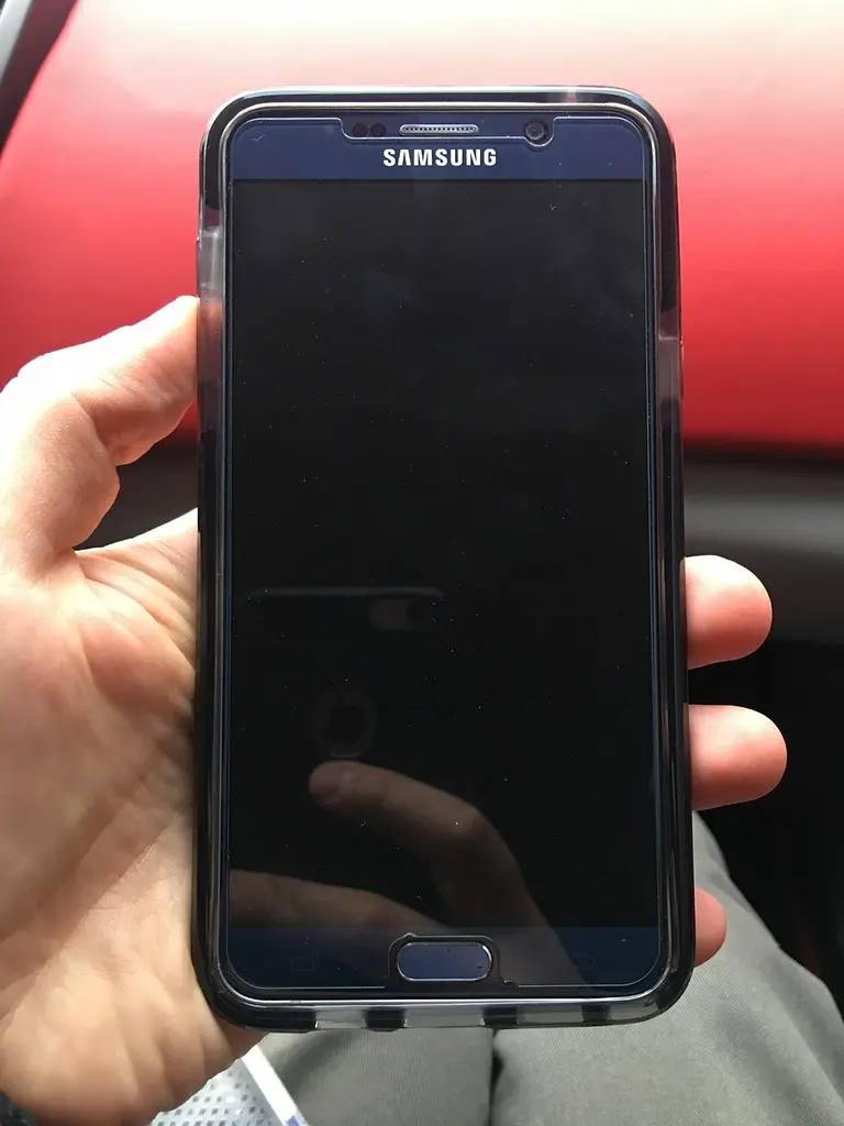 Прозорий силіконовий чохол Tech21 Evo Tactical Samsung Galaxy Note 5 Black - фото 9