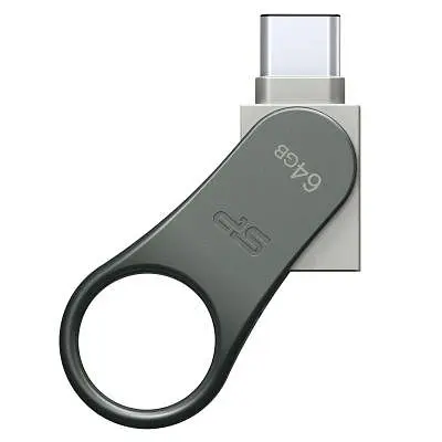 USB флеш накопитель Silicon Power 64GB Mobile C80 Silver USB 3.2 (SP064GBUC3C80V1S) - фото 4