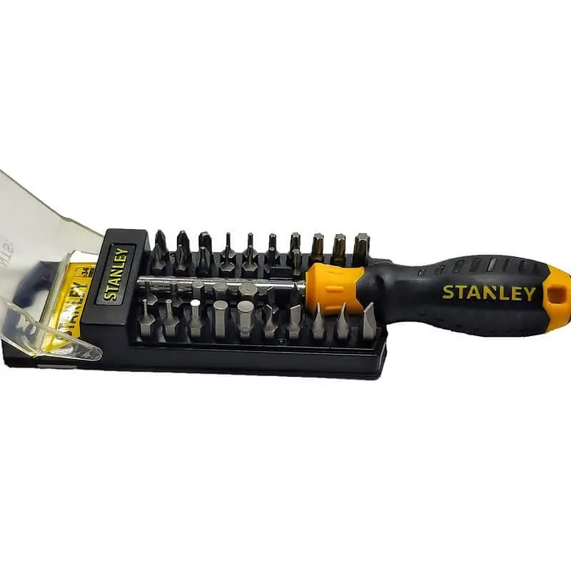 Отвертка Multibit 1/4", битодержатель, 34 бит, SL, PH, Torx, H, кейс, набор 35шт Stanley hoz0014105 - фото 2