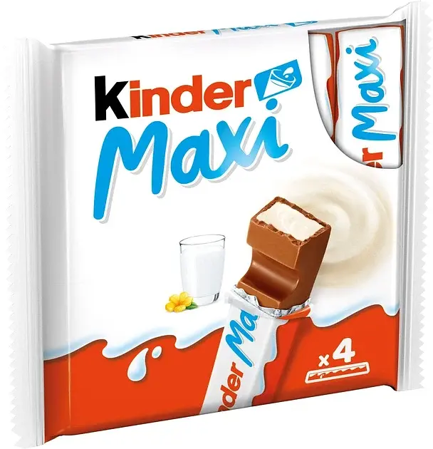 Упаковка шоколаду Kinder Maxi з молочною начинкой 84 г х 20 шт - фото 2