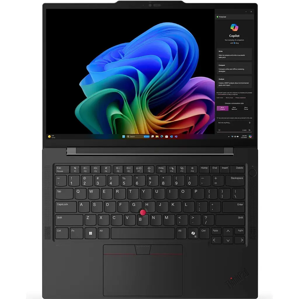 Ноутбук Lenovo ThinkPad T14s Gen 6 (14, Intel U7-255U, 32 GB, 1 TB, Intel Graphics, W11P) Black (21R1006BRA) - фото 5