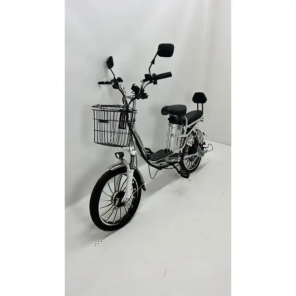 Електровелосипед Minako V4 PRO двомісний 800W/60V/24Ah із заднім амортизатором сірий - фото 2