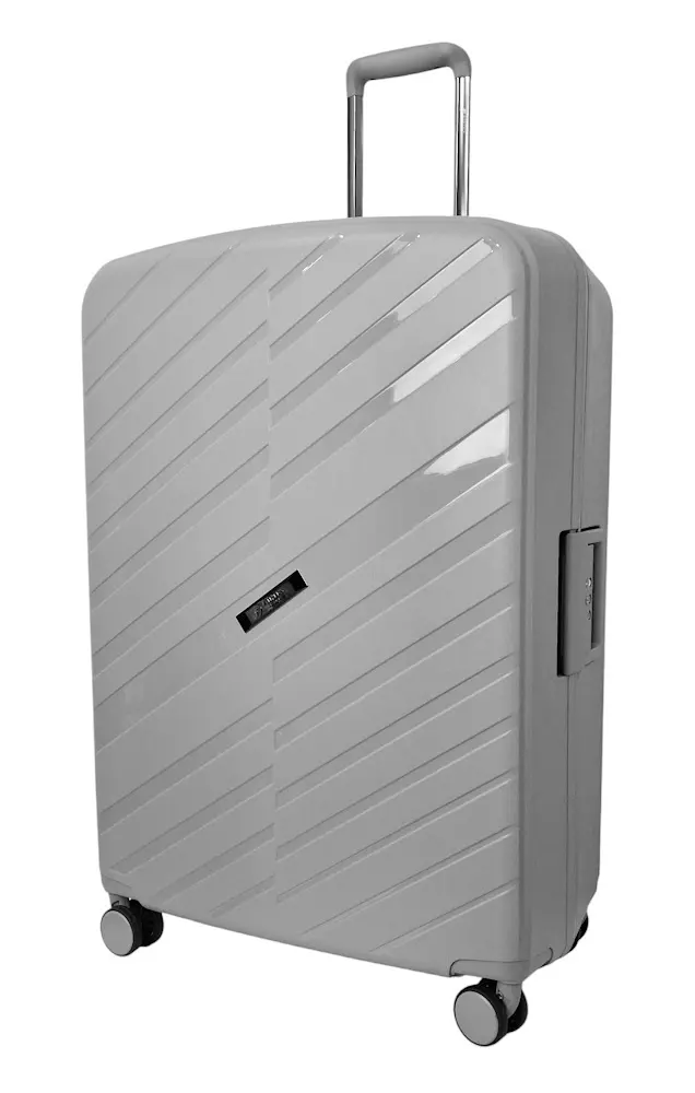 Валіза велика Airtex 229 L поліпропілен 78×53×30 см Сріблястий - фото 3