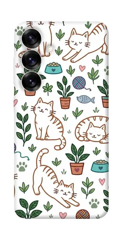 TPU чохол Demsky Cats pattern для Samsung Galaxy S25