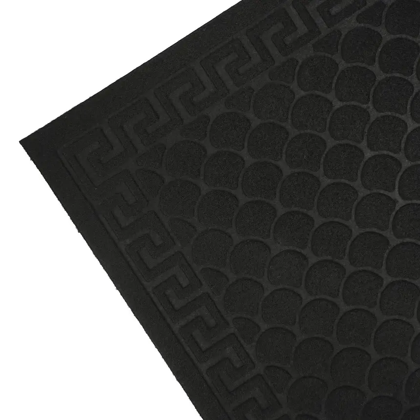 Килимок придверний Eco Fabric Луска без кромки чорний 60 х 90 см (6090-001) - фото 6