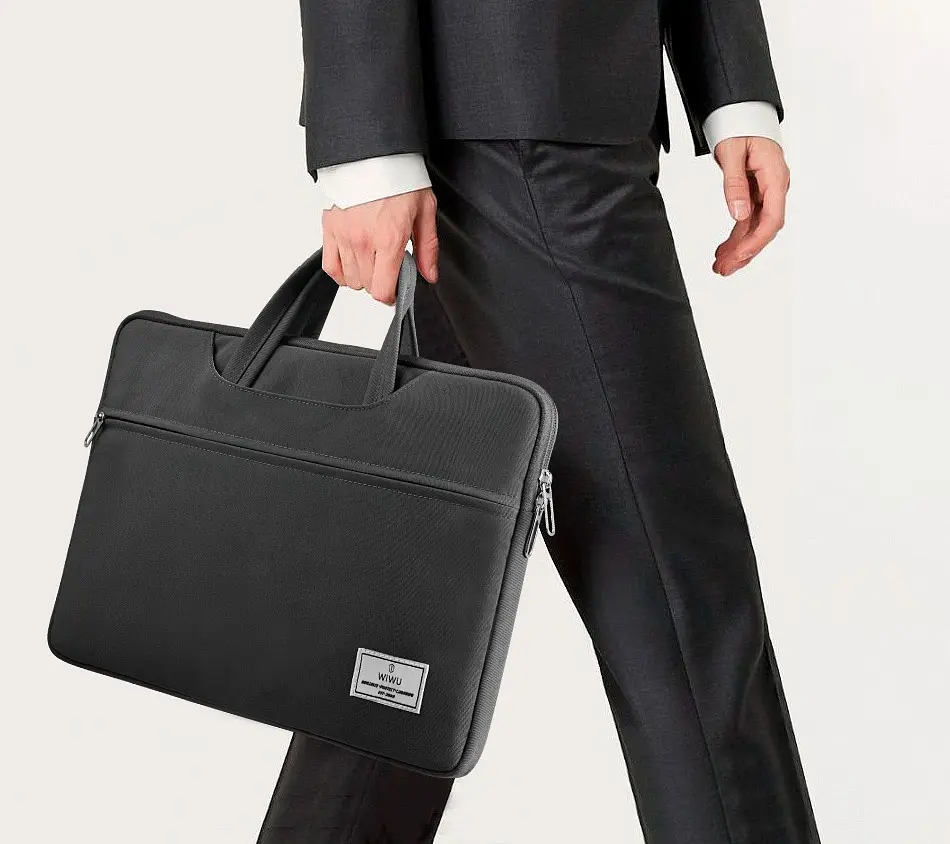 Сумка для ноутбука WiWU Vivi Laptop Handbag 14` Black (6936686409186) [101617] - фото 3